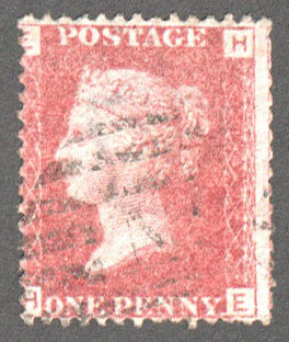 Great Britain Scott 33 Used Plate 143 - HE - Click Image to Close